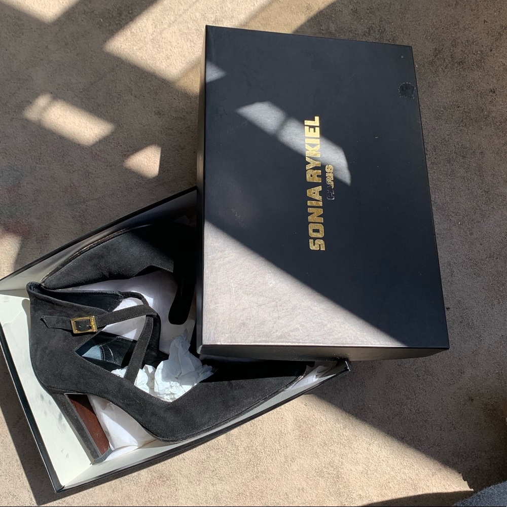 Black strappy Sonia Rykiel Paris heels